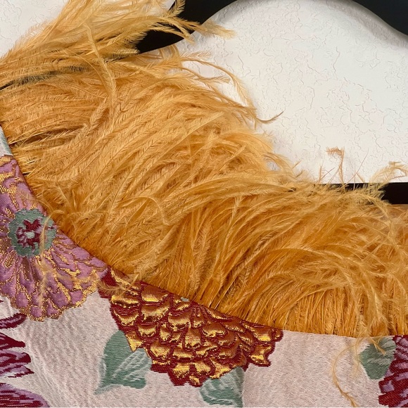 LA DoubleJ Edition 33 One-Shoulder Feather & Jacquard Mini Dress NWT - Picture 8 of 10